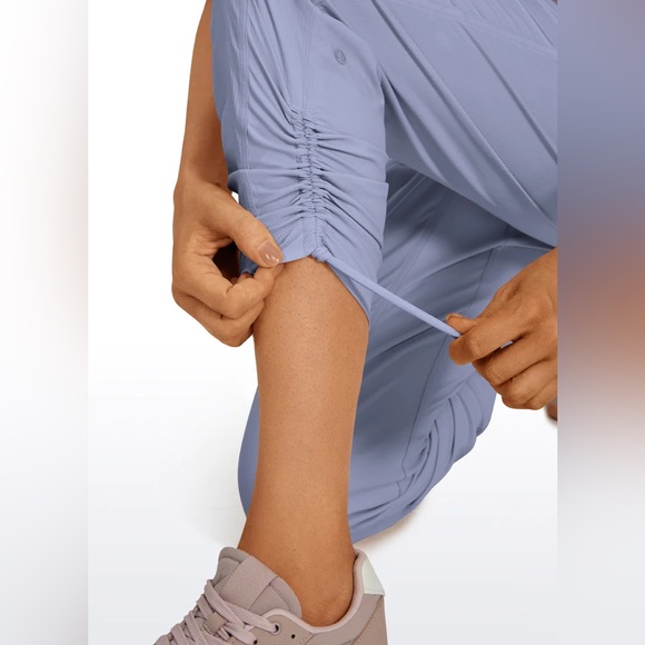 Striped Pants with Pockets 27''- Cinched Leg - Picture 3 of 5